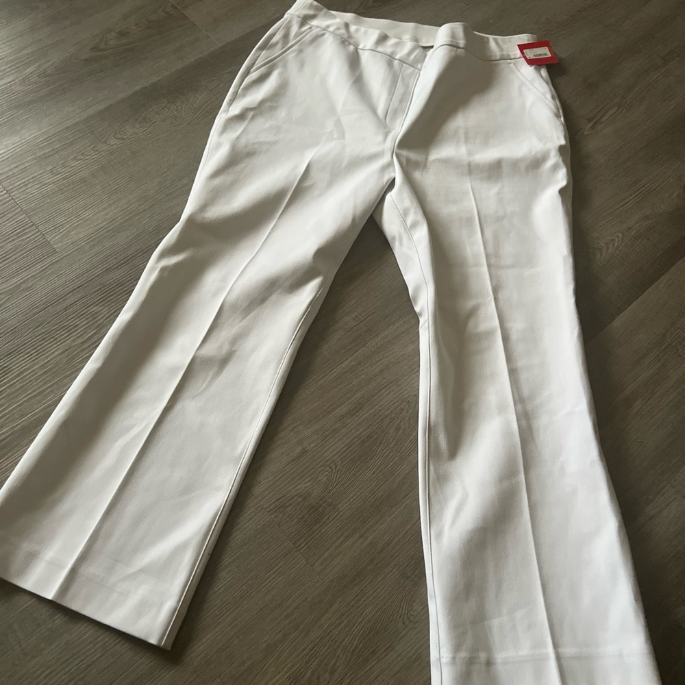 Spanx White Kick Flare Pants